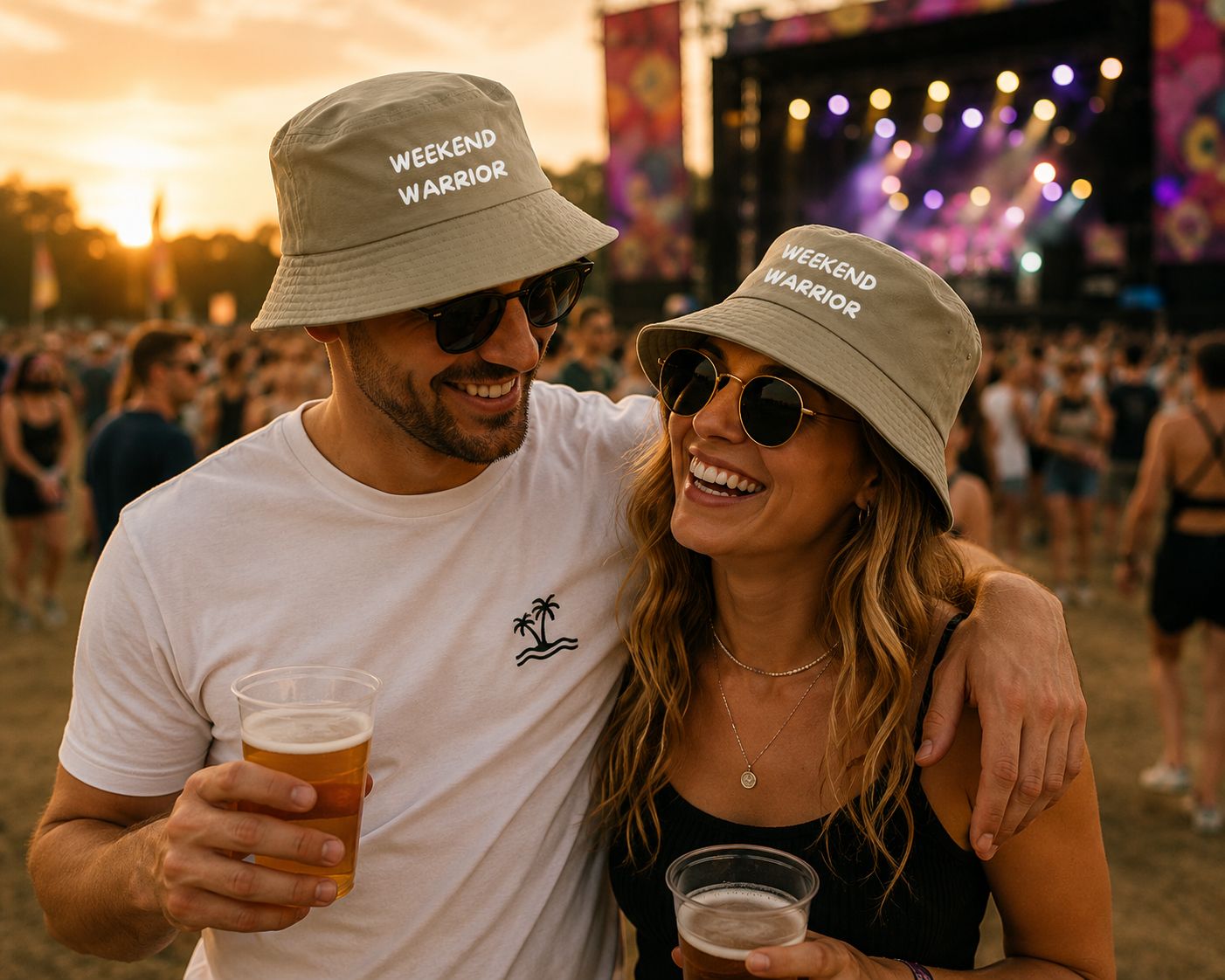 Weekend Warrior Bucket Hat – Festival Hoedje met Tekst