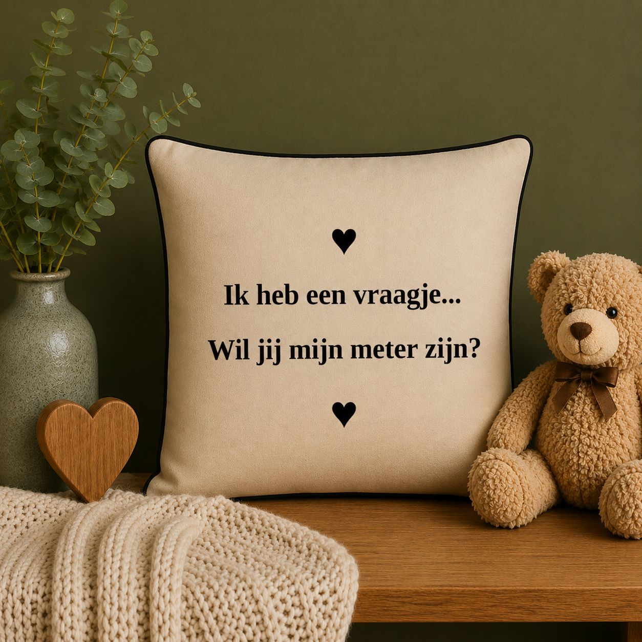 Sierkussen Ik Heb Een Vraagje... Wil Jij Mijn Meter Zijn? | Meter Vragen Cadeau
