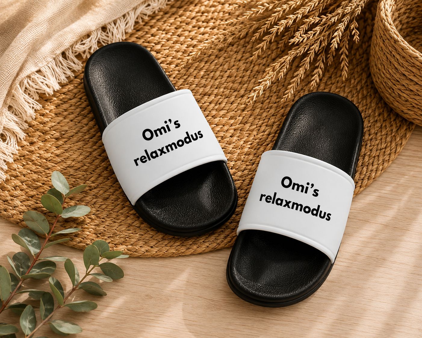 Omi's Relaxmodus Slippers – Gepersonaliseerde Slippers voor Omi | Kadelidootjes