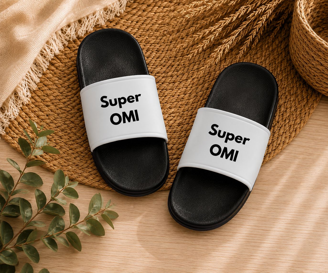 Super Omi Slippers – Gepersonaliseerde Slippers voor de Liefste Omi | Kadelidootjes