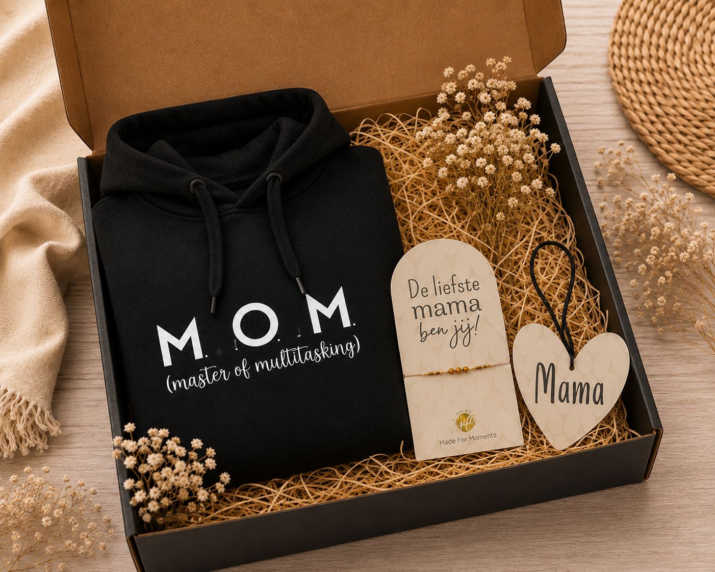 Mama Cadeaubox met Hoodie, Armband &amp; Geurhanger | Kadelidootjes