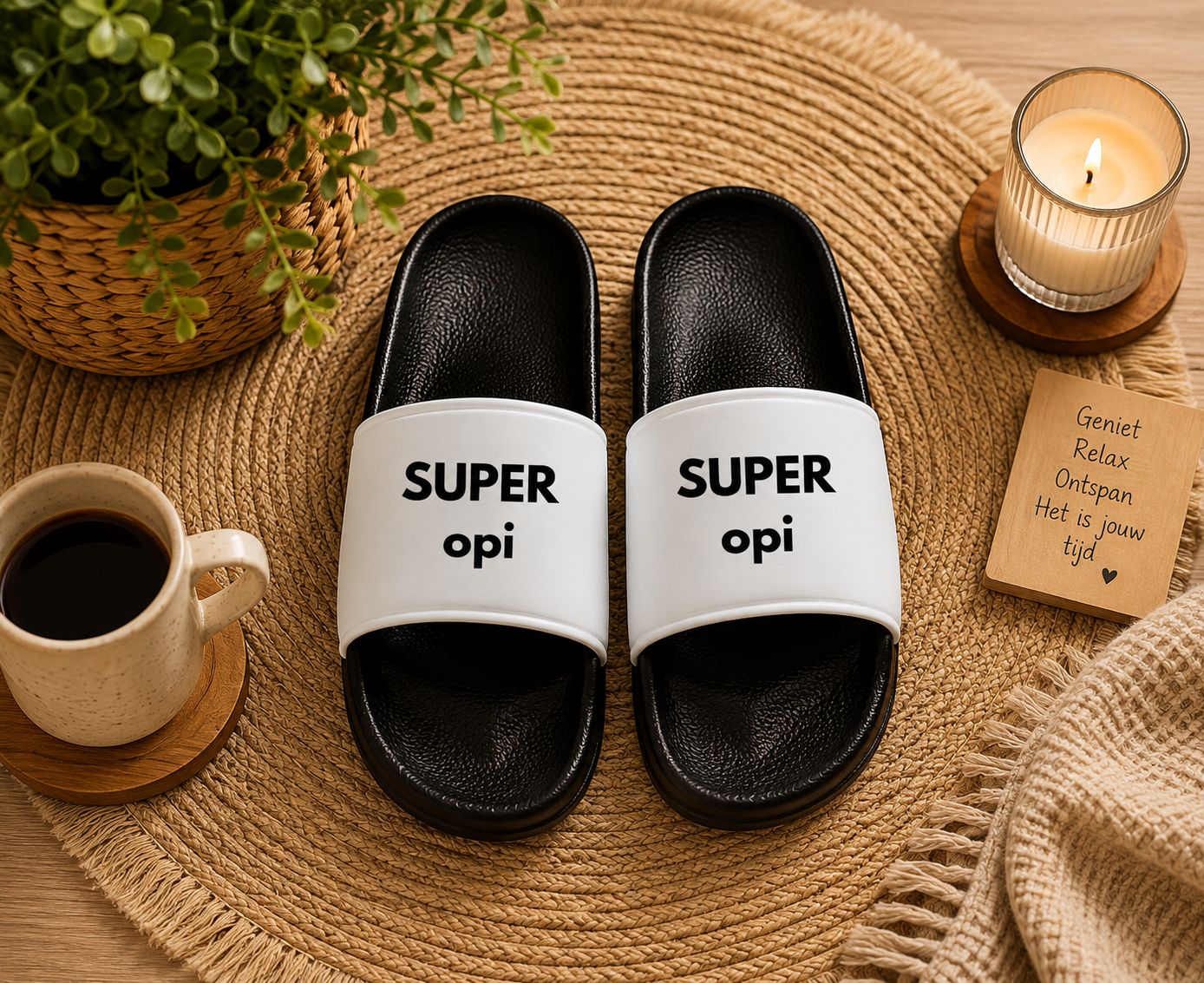 Super Opi Slippers – Grappige Slippers voor Opi | Kadelidootjes