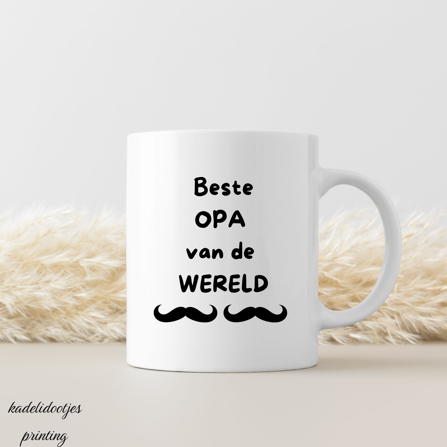 Beste Opa van de Wereld Mok – Leuk Cadeau voor Opa | Kadelidootjes