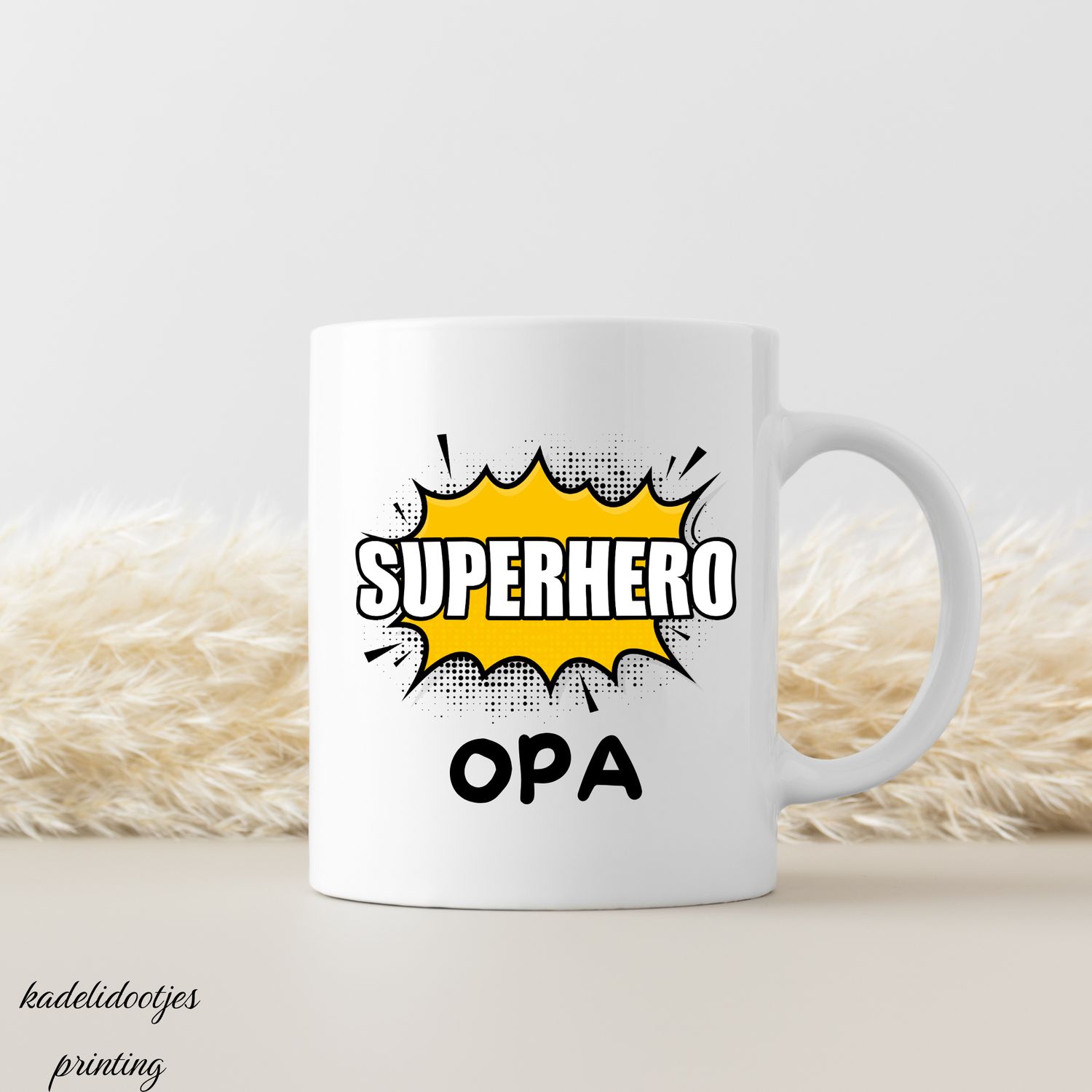 Superhero Opa Mok – Stoere Mok voor een Super Opa | Kadelidootjes