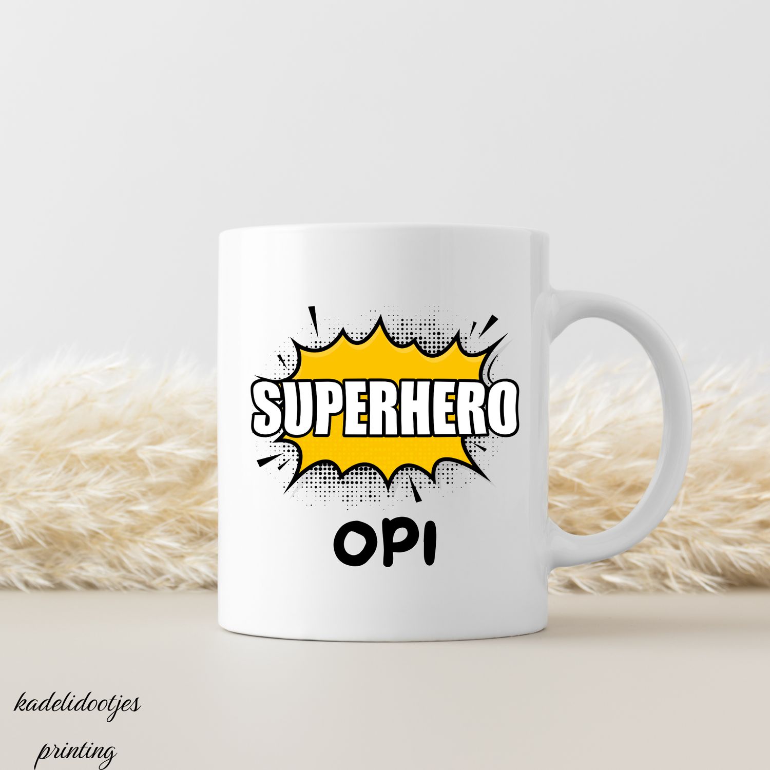 Superhero Opi Mok – Stoere Mok voor een Super Opi | Kadelidootjes