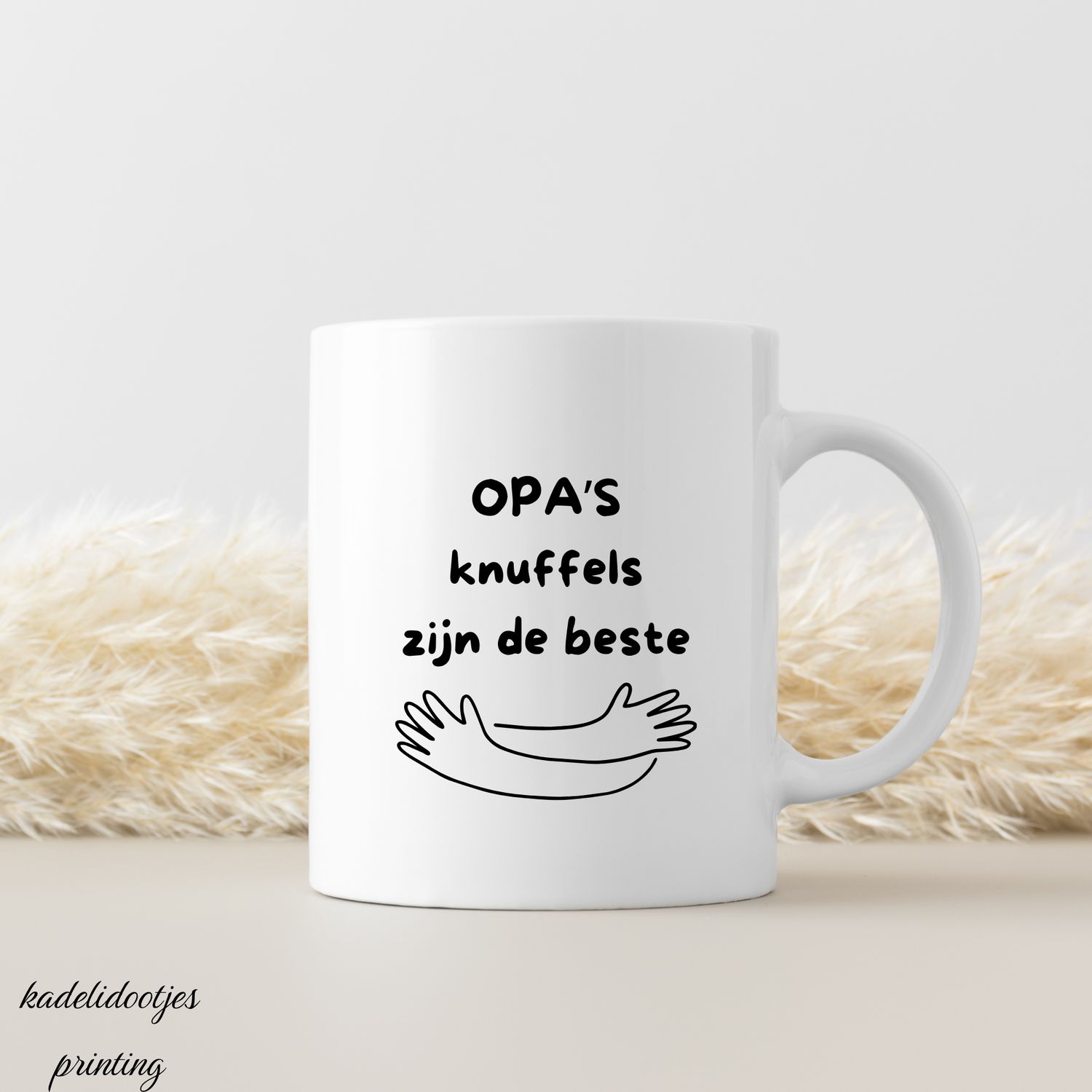 Opa’s Knuffels Zijn de Beste Mok – Lief Cadeau voor Opa | Kadelidootjes