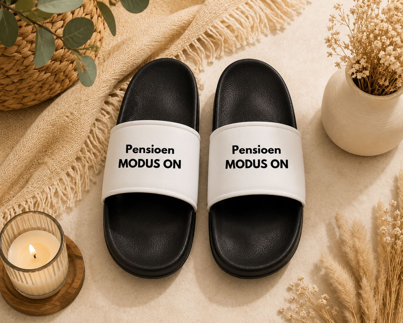 Pensioen Modus On Slippers – Grappige Slippers voor Pensioen | Kadelidootjes