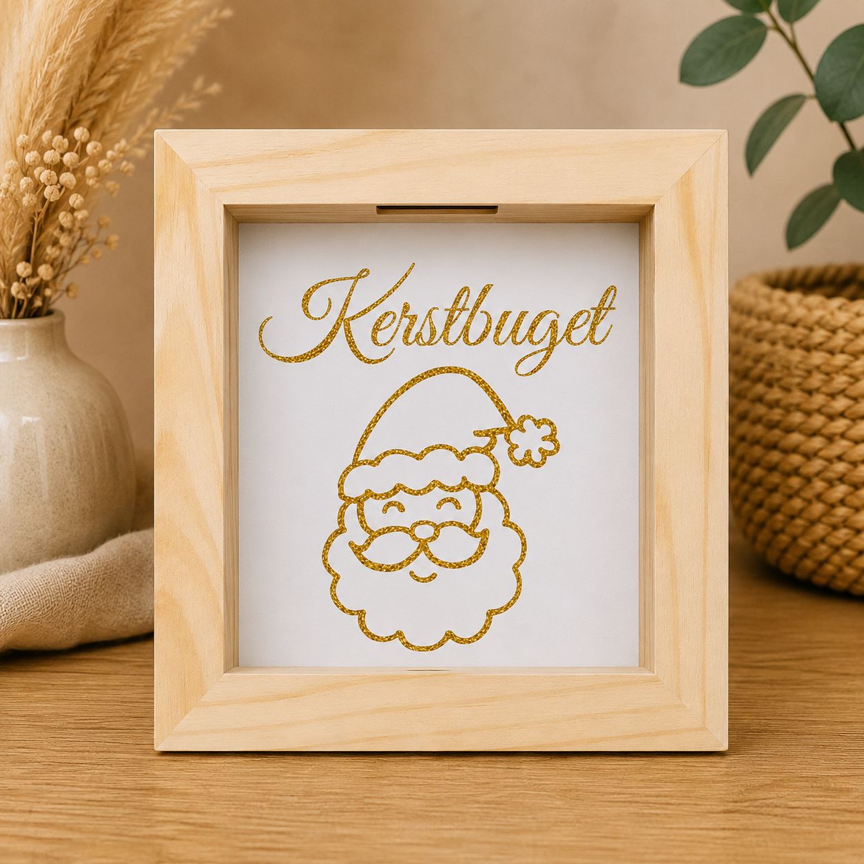 Kerstbudget Spaarpot met Plexiglas – Kerstcadeau | Kadelidootjes