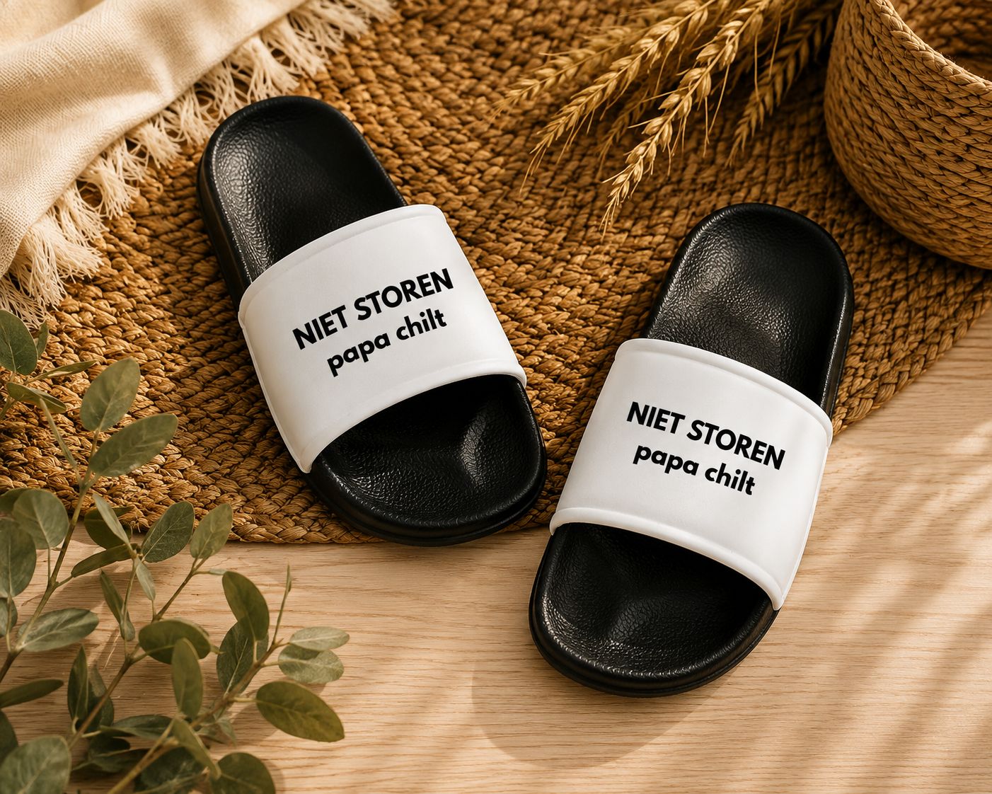 Niet Storen Papa Chilt Slippers – Grappig Cadeau voor Papa | Kadelidootjes
