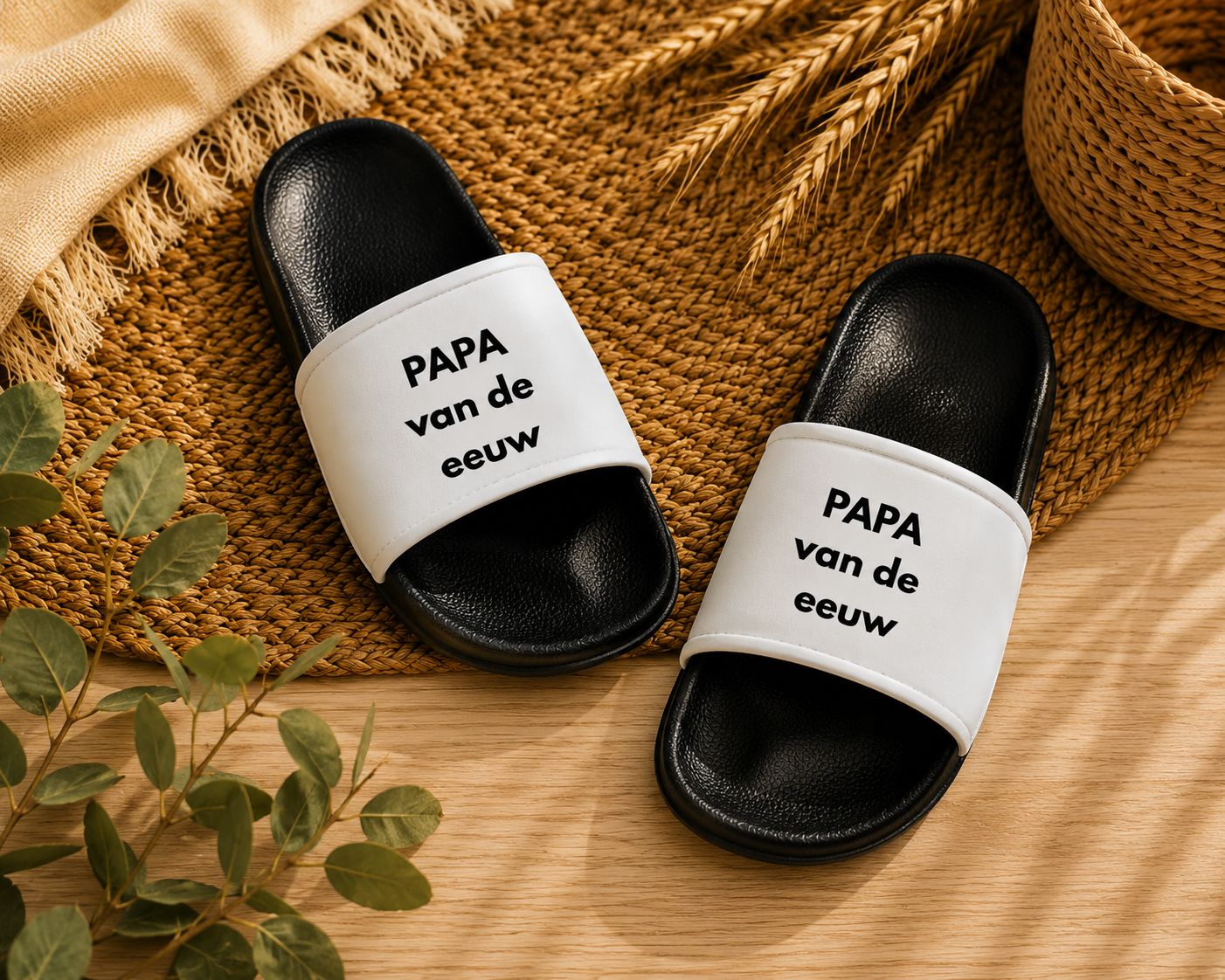 Papa van de Eeuw Slippers – Grappig Cadeau voor Papa | Kadelidootjes