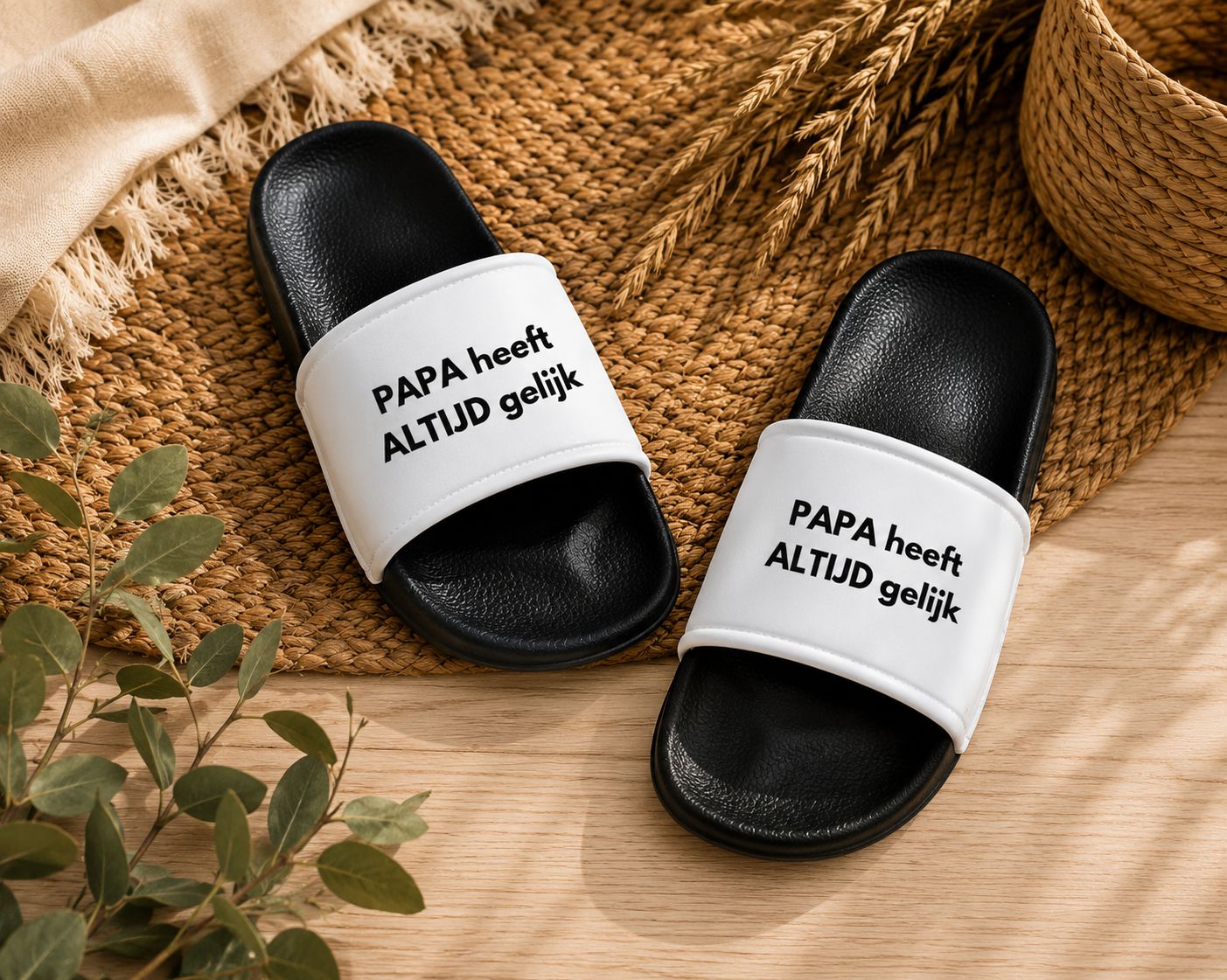 Papa Heeft Altijd Gelijk Slippers – Grappig Cadeau voor Papa | Kadelidootjes