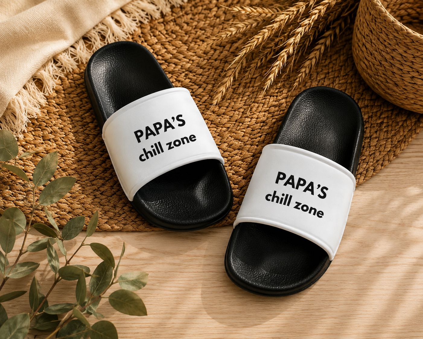 Papa’s Chill Zone Slippers – Grappige Slippers voor Papa | Kadelidootjes