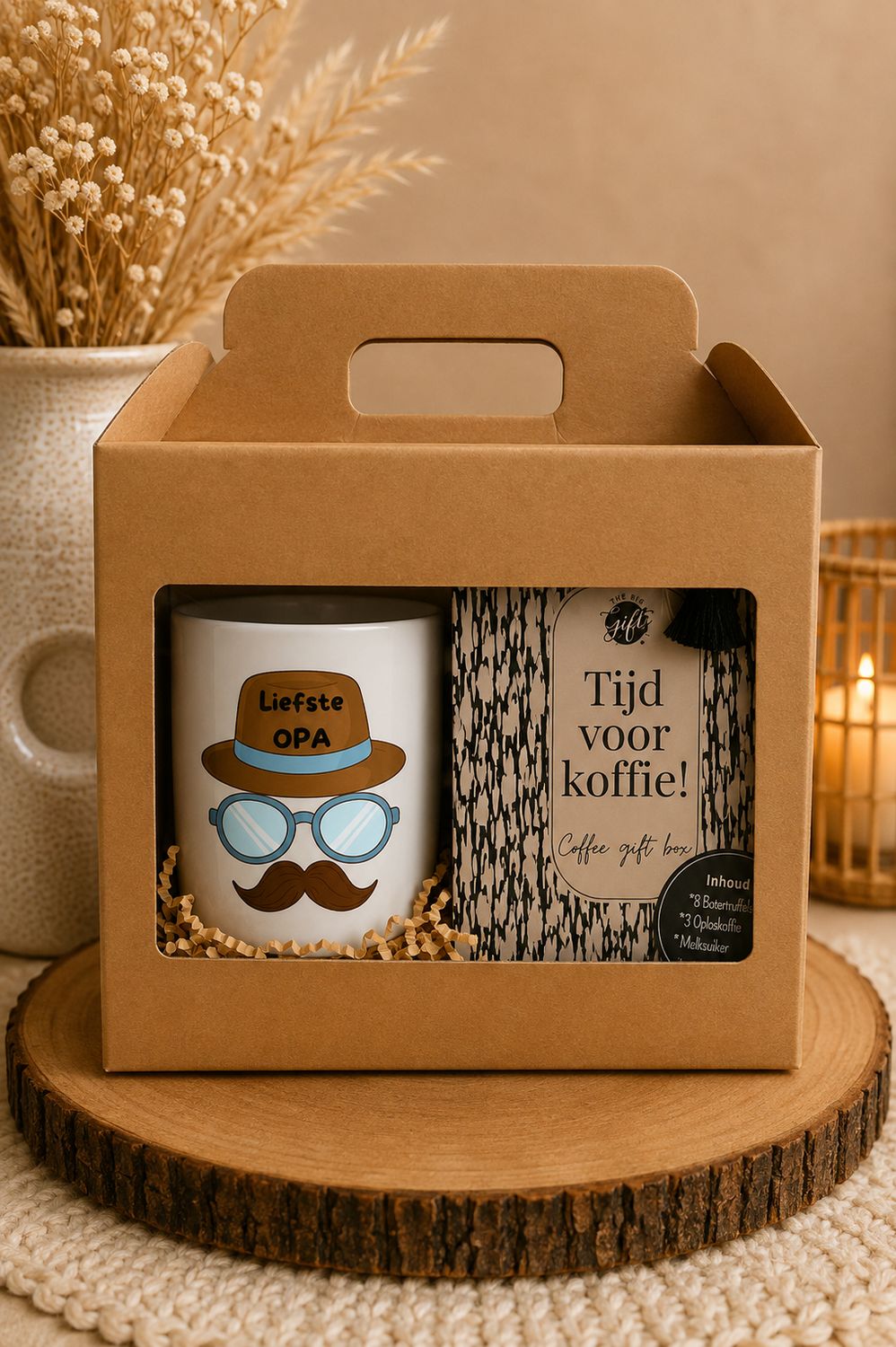 Cadeaubox voor Opa – Liefste Opa Mok &amp; Koffie Geschenkbox | Kadelidootjes