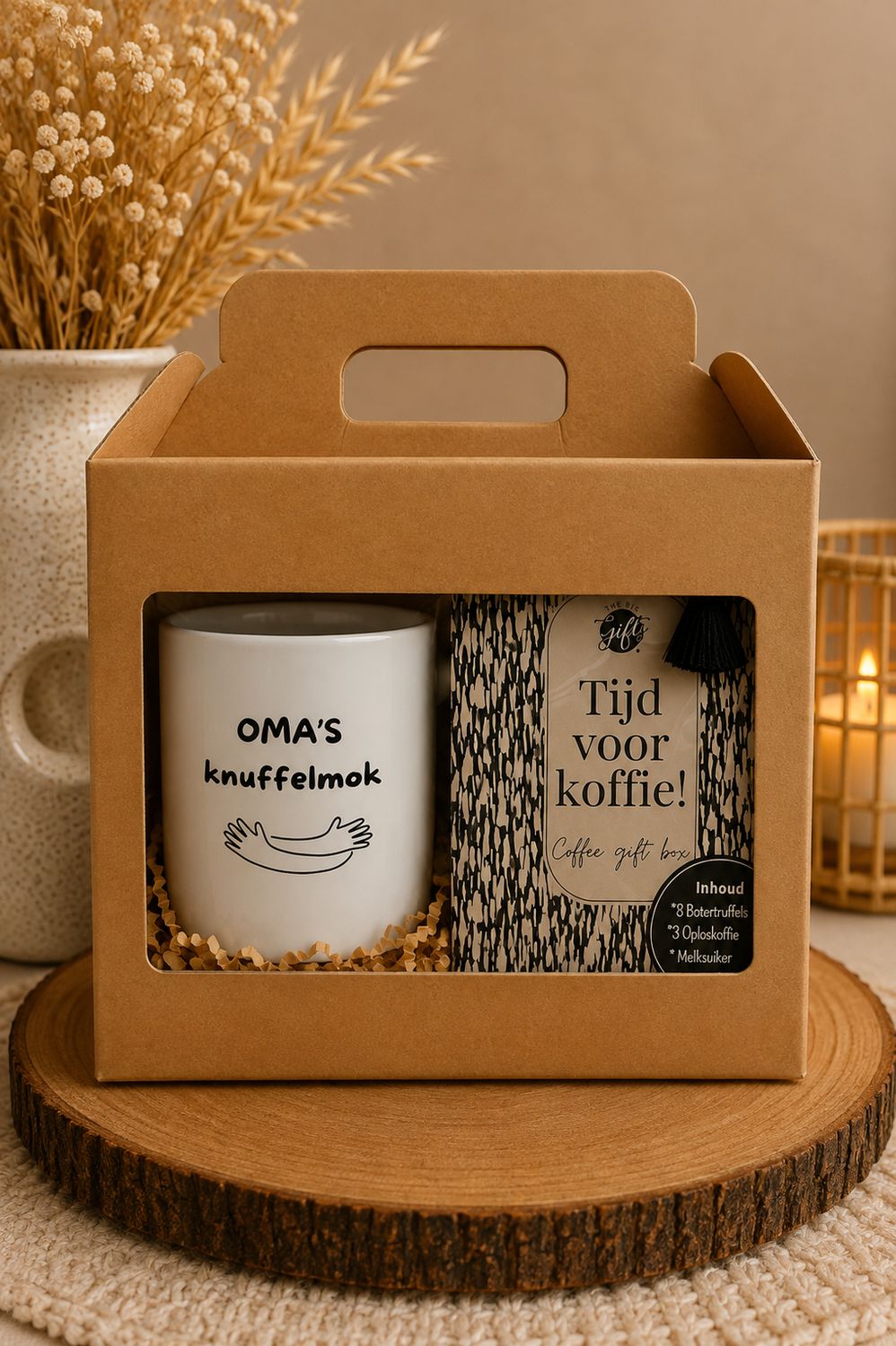 Cadeaubox voor Oma – Oma’s Knuffelmok &amp; Koffie Geschenkbox | Kadelidootjes