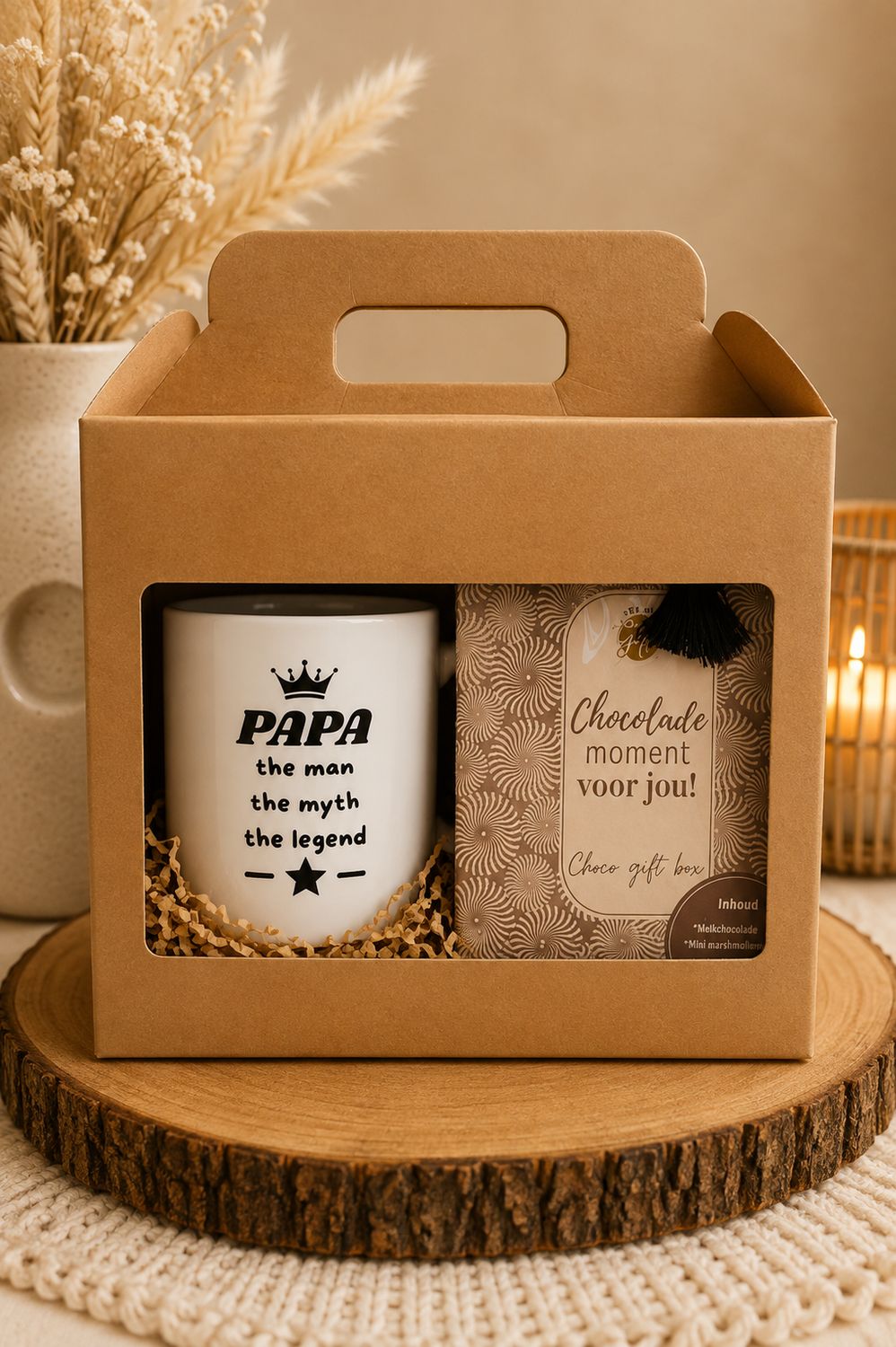 Cadeaubox voor Papa – Papa Mok &amp; Chocolade Geschenkbox | Kadelidootjes