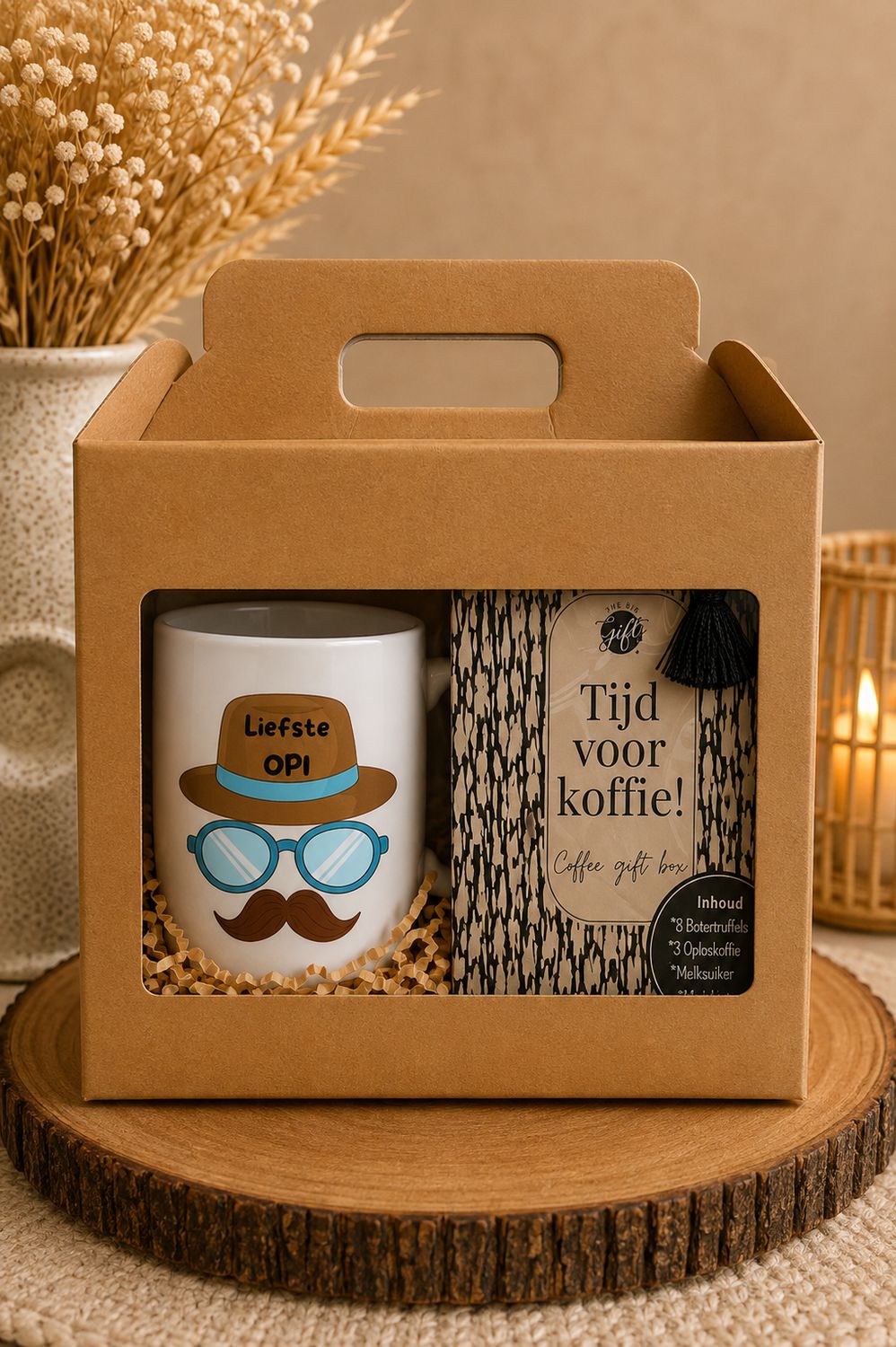 Cadeaubox voor Opi – Liefste Opi Mok &amp; Koffie Geschenkbox | Kadelidootjes