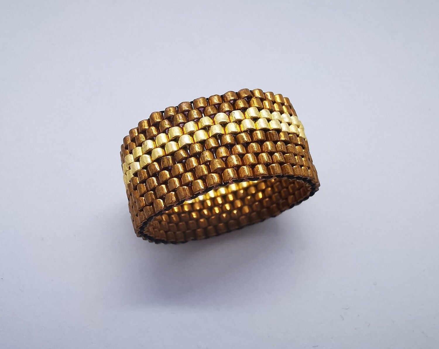 Ring goldbraun metallic