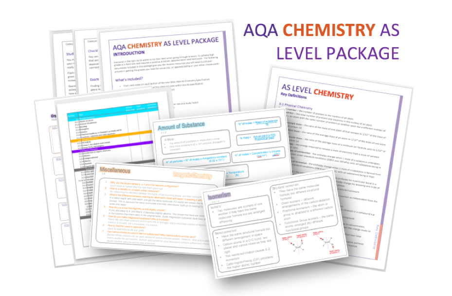 AQA Chemistry AS level package