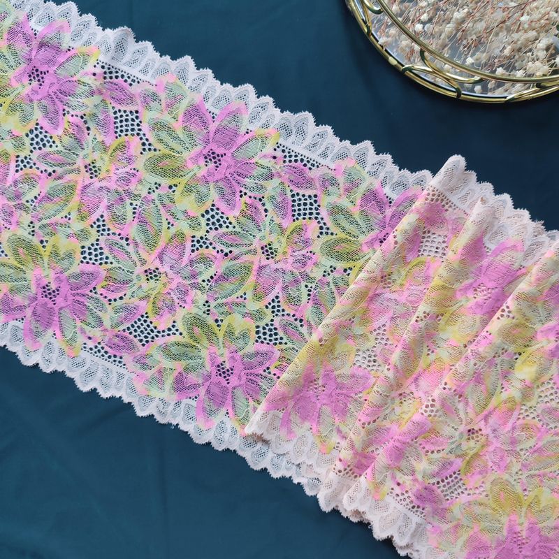 Multicolor Floral Stretch Lace