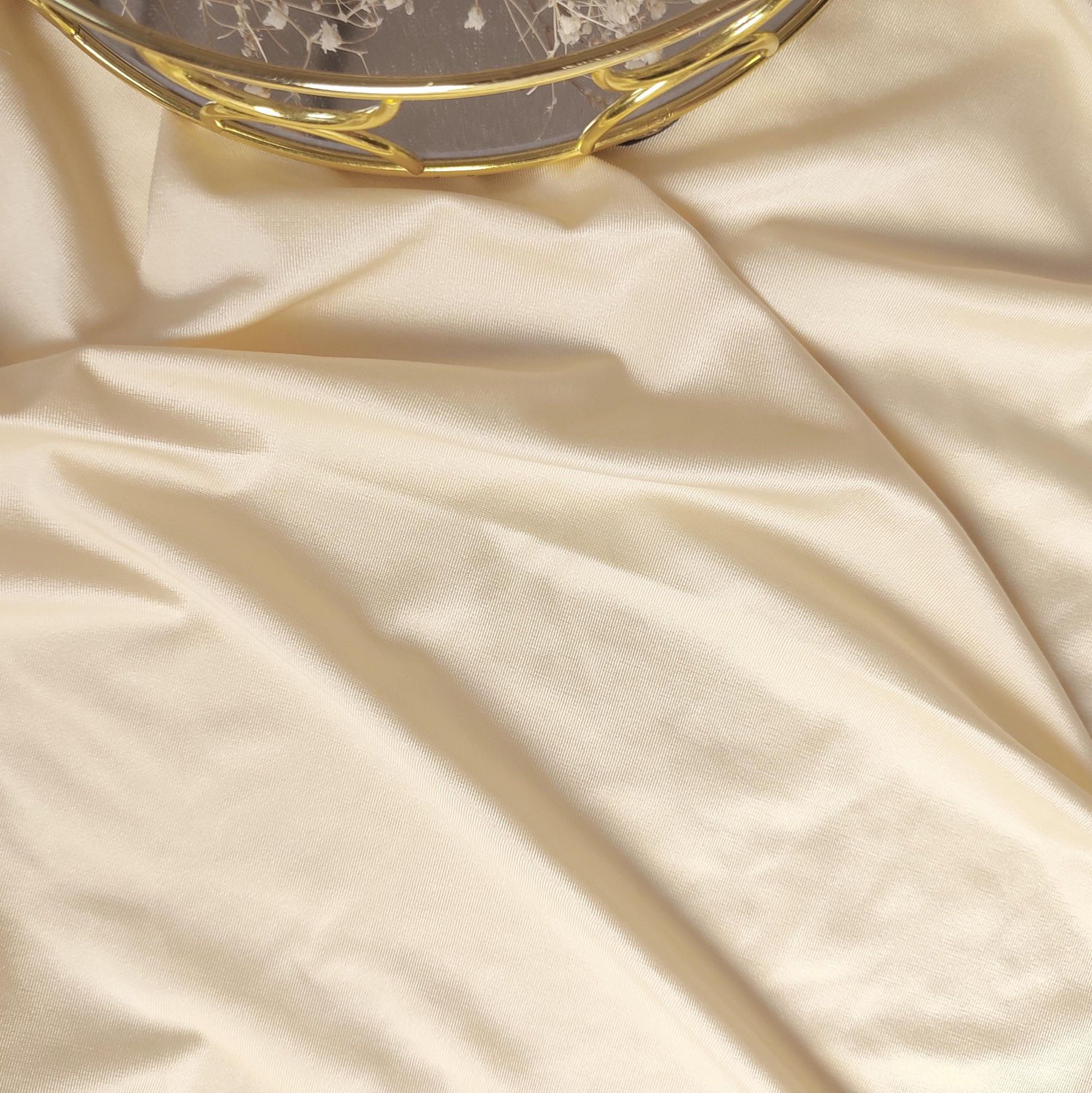 Pale beige stretch microfiber – 4-way elastic fabric for lingerie

