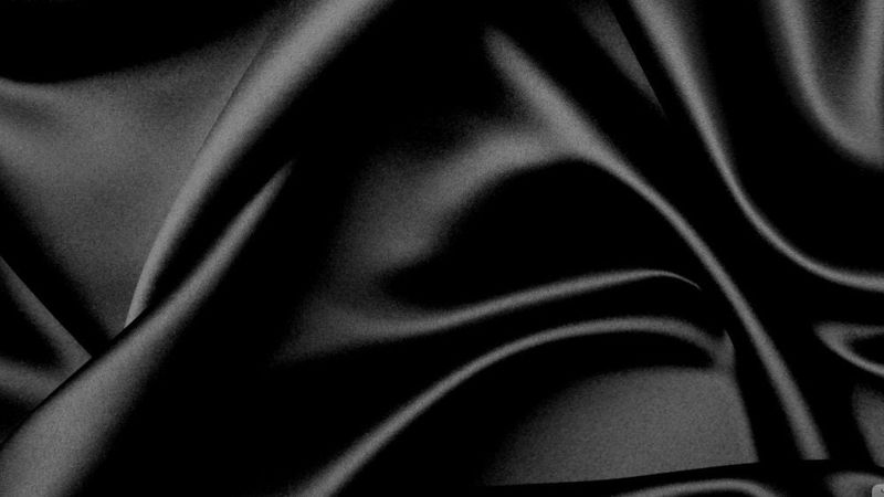 Black Stretch Satin 