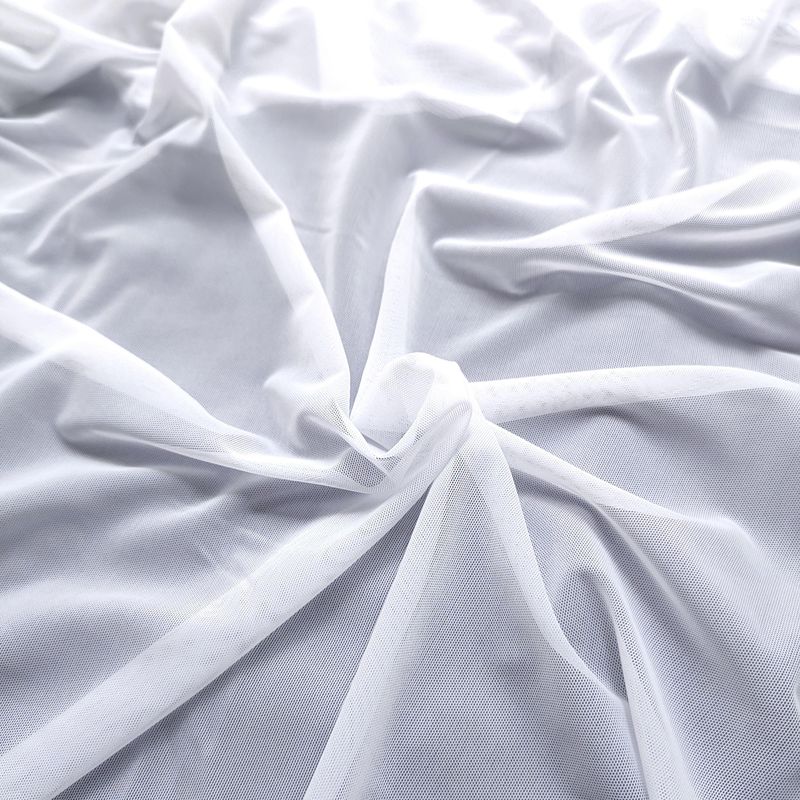 White Stretch Mesh 