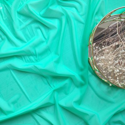 Mint green stretch mesh – soft and breathable lingerie fabric


