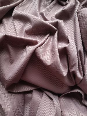 Wavy Rose Jacquard Stretch Satin