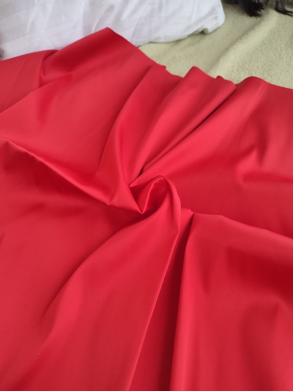 Red Stretch Satin