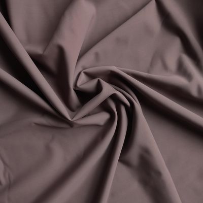Matte coffee stretch microfiber – soft elastic fabric