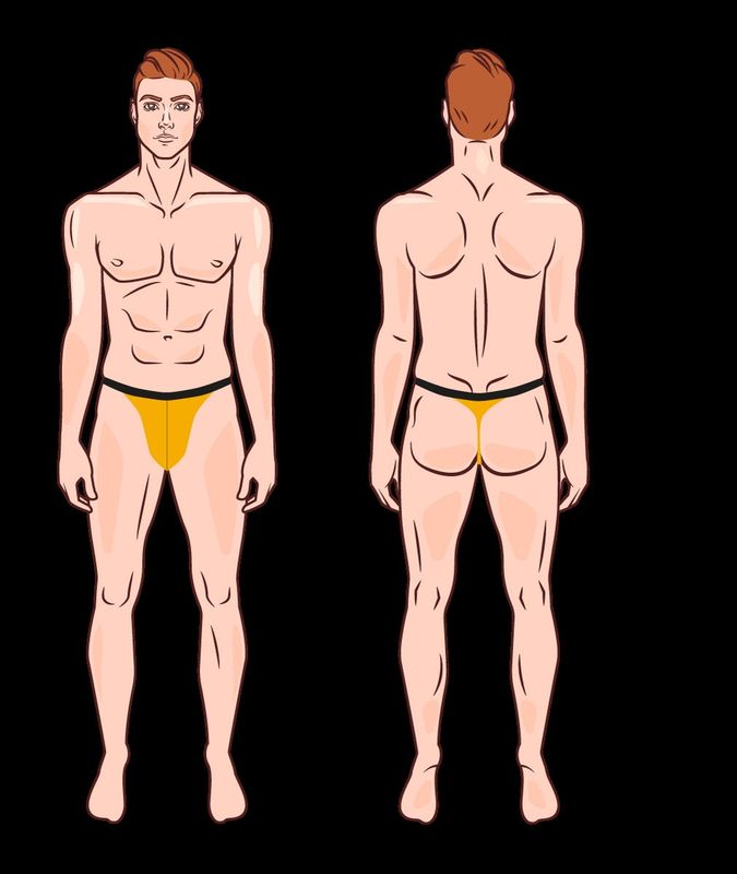 Men's Thong Underwear Pattern