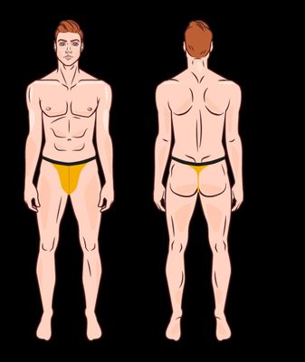 Men's Thong Underwear Pattern