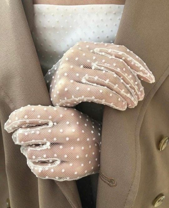 Sheer mesh gloves sewing pattern in PDF format for lingerie, bridal, and evening wear accessories.