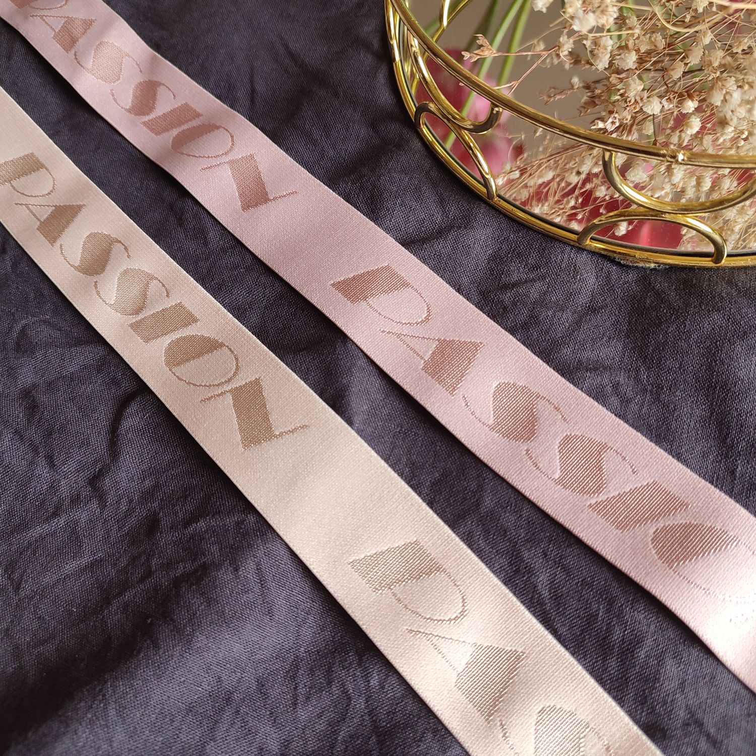 Wide elastic band PASSION for sports bras and lingerie

