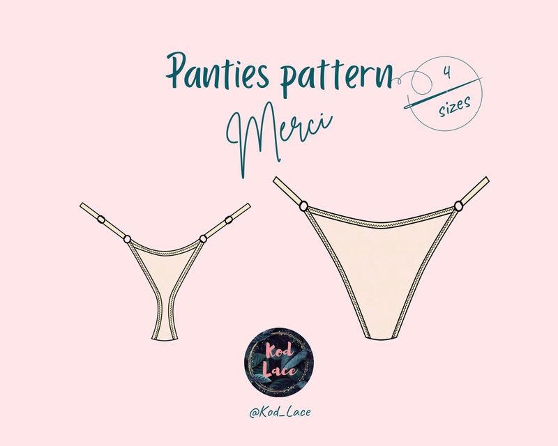 Merci Thong with Adjustable Side Straps