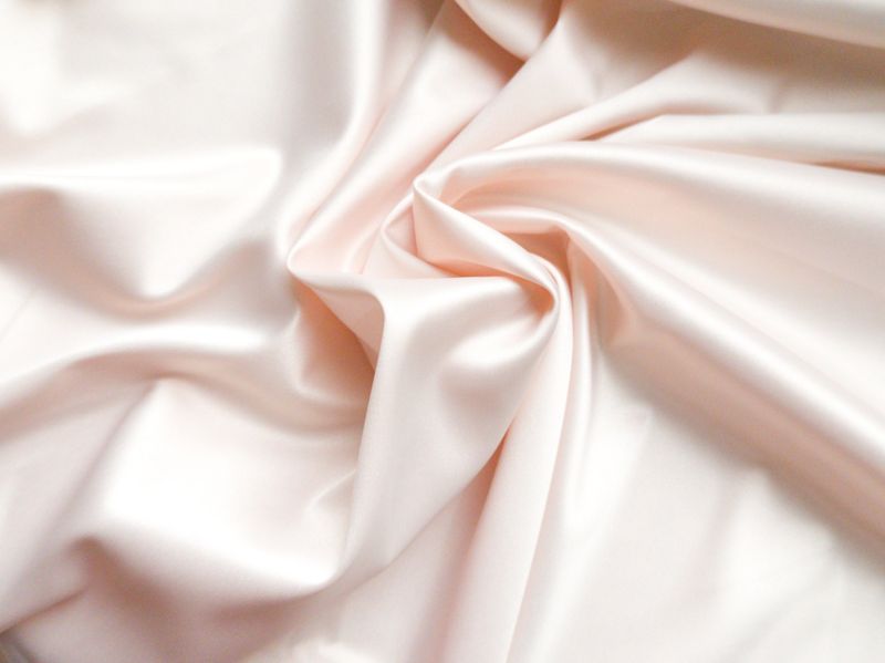 Pearl Pink Lingerie Satin – One-Way Stretch