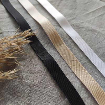 Elastic bra straps – 10 mm wide, in black, white or beige