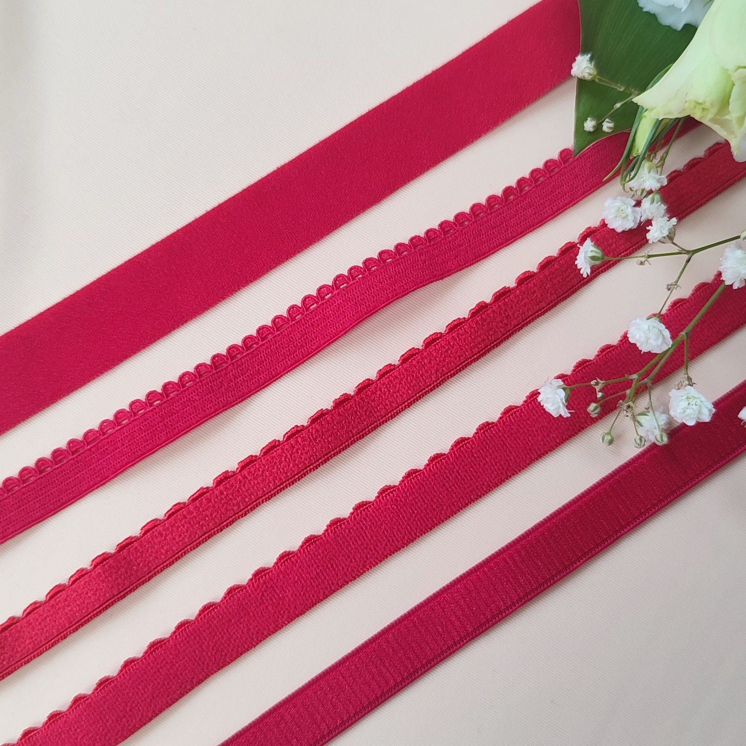 Red Lingerie Elastics