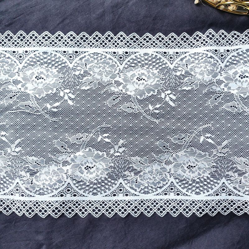 Ecru Stretch Lace Trim