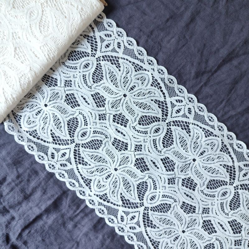 Ivory Floral Galloon Lace
