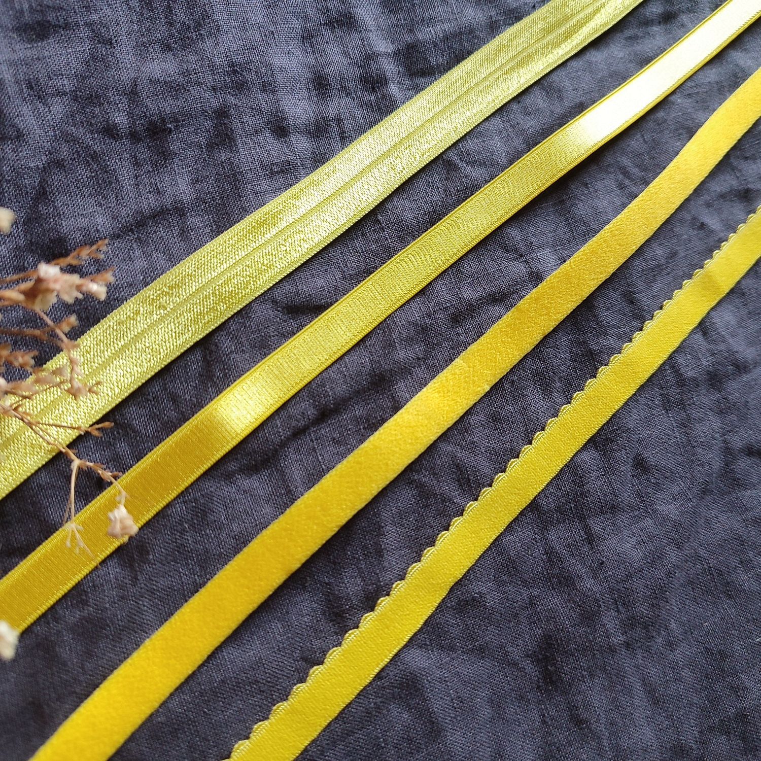 Yellow Lingerie Elastics