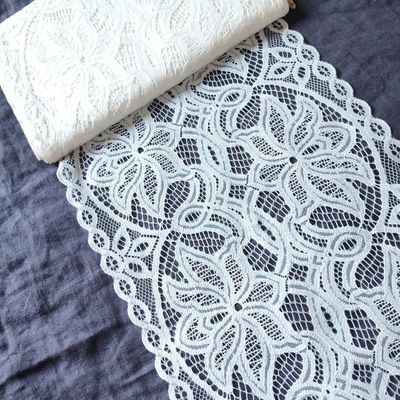 Ivory Floral Galloon Lace