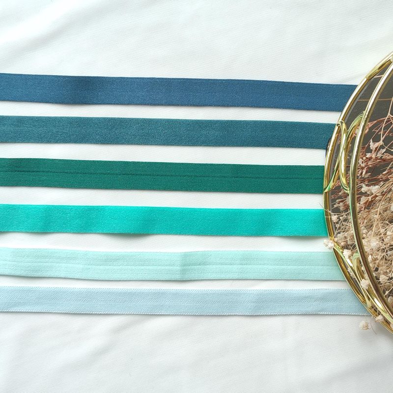 Plush Fold Over Elastic, 15mm, 6-Colour Set