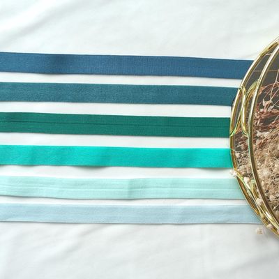 Plush Fold Over Elastic, 15mm, 6-Colour Set