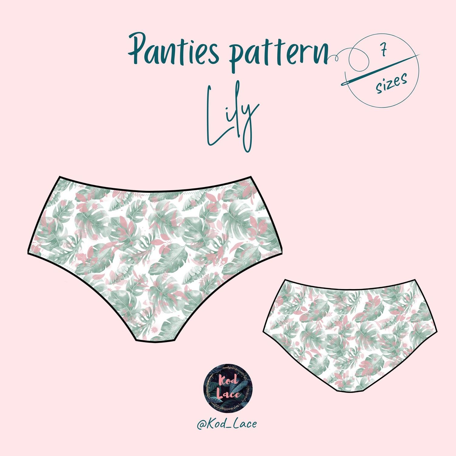 Lily medium-rise briefs sewing pattern