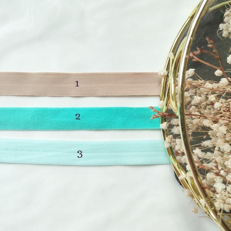 Plush Fold Over Elastic, 15mm, 3-Colour Set