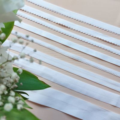 White Lingerie Elastics – Soft &amp; Versatile Bra Making Essentials
