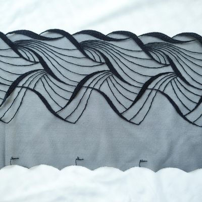 Embroidered Lace – Black on Black
