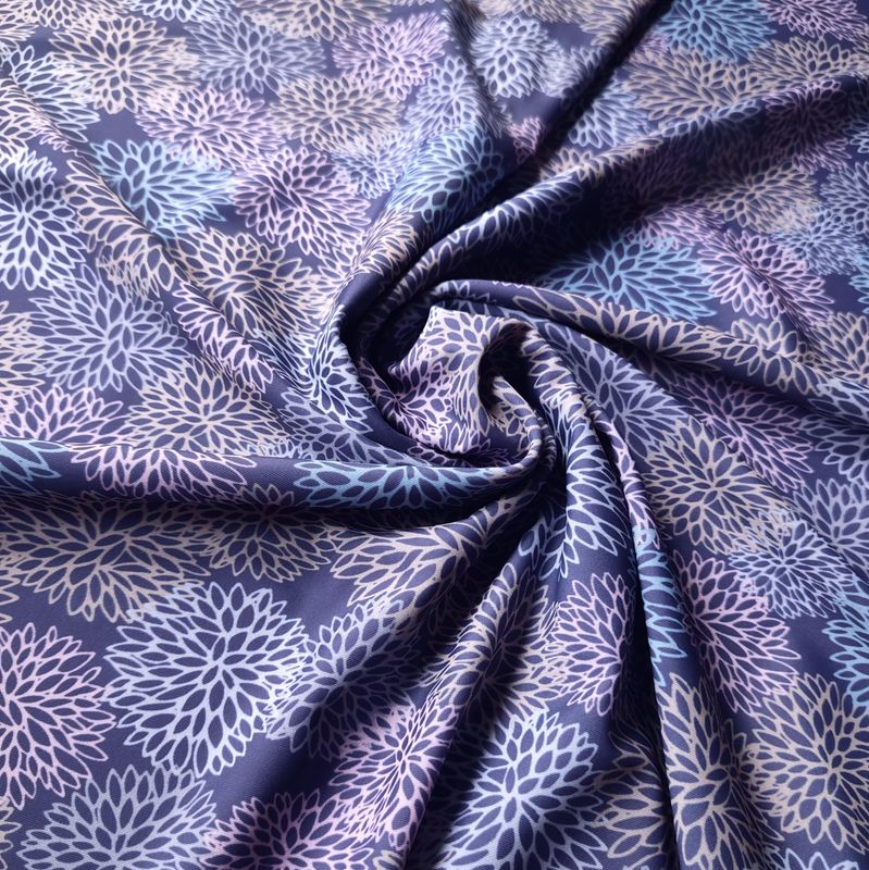 Floral Microfiber – Midnight Blue