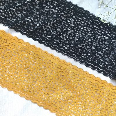 Stretch Lace – Black and Yellow
